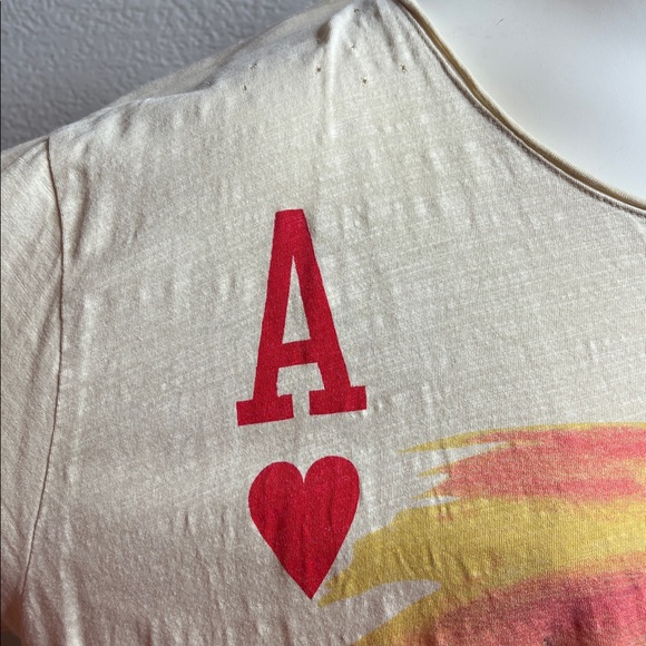 Jaded Gypsy Eye Heart Graphic Tee Distressed Boho Oversized Shirt - Picture 4 of 8